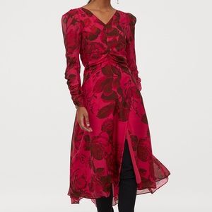 H&M Silk Midi Dress